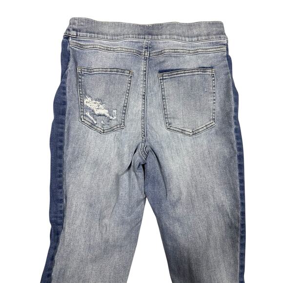 Spanx Two-Tone Distressed Skinny Jeans Medium M - Picture 6 of 9